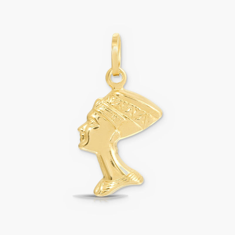14K Gold Nefertiti Charm Pendant