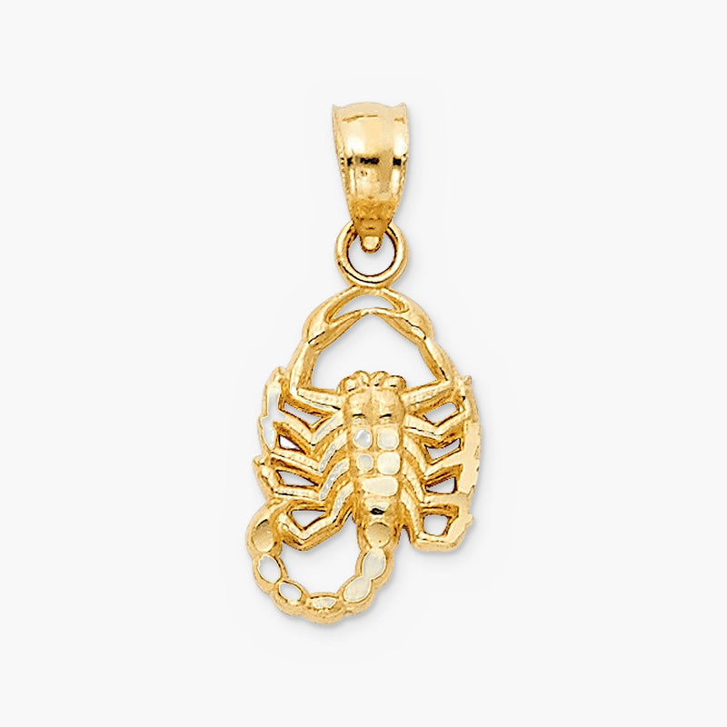 14K Gold Scorpion Pendant